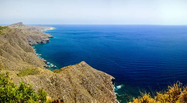Panorama Con Mar Montaña Costa Sur España Costa Blanca —  Fotos de Stock