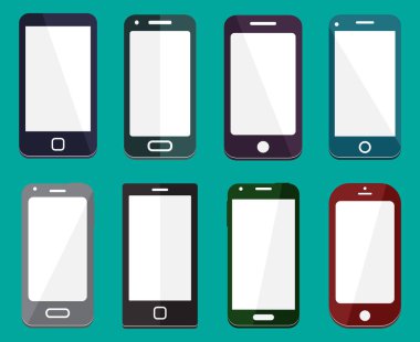 Smartphone düz simgeler