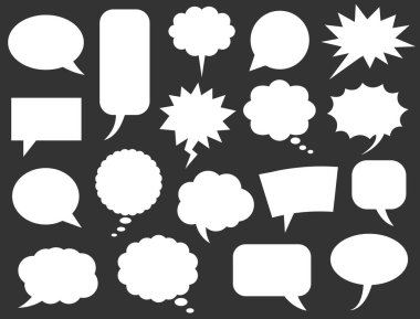 konuşma balonları simgeler