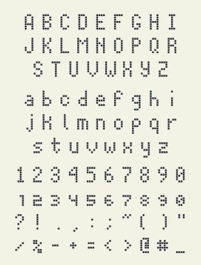 kare piksel font, retro tarzı alfabesinde video oyunu