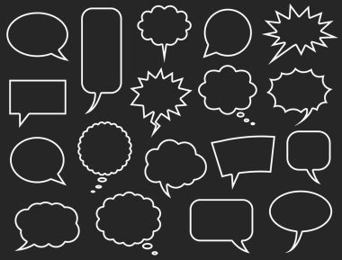 konuşma balonları ayarlama, çizgi roman kabarcık