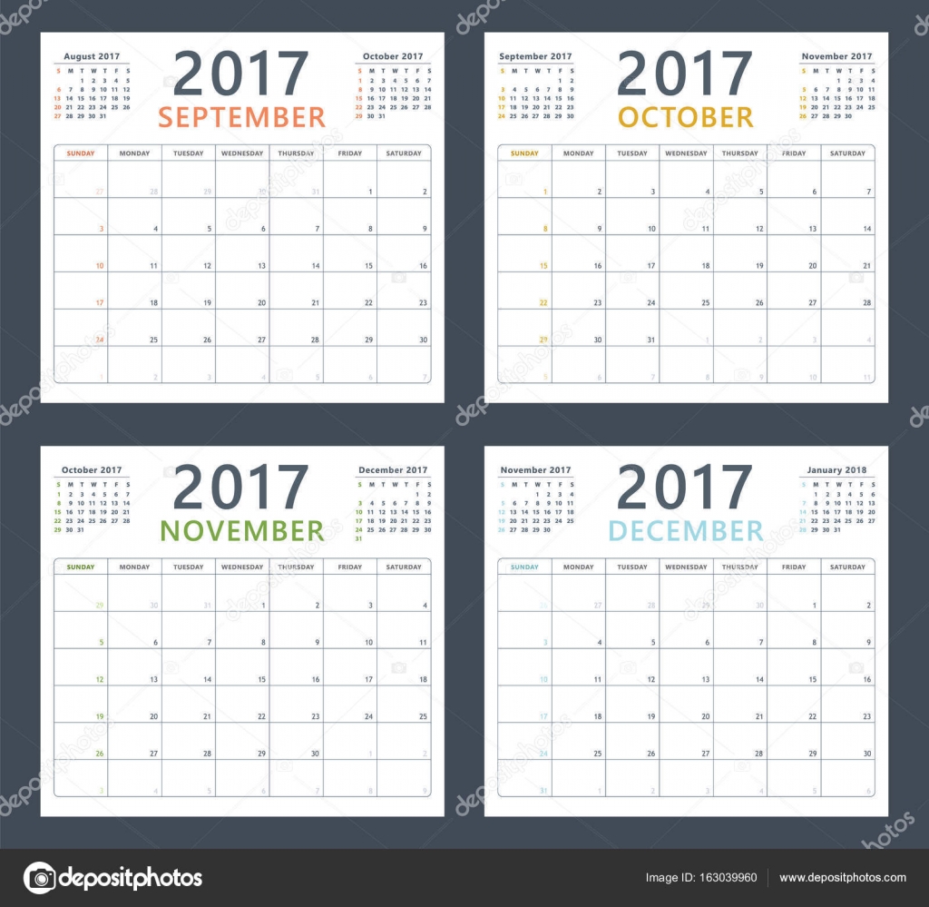 9 月 10 月 11 月 12 月のカレンダー プランナー 2017 週の開始日 9 月 10 月 11 月 12 月のカレンダー プランナー 2017 週の開始日