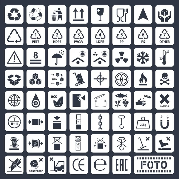 Cargo icons set — Stock Vector