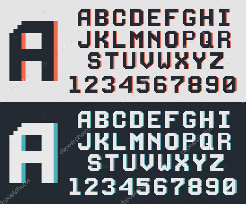 pixel game retro font