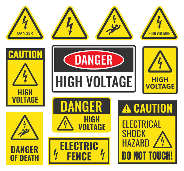 high voltage sign