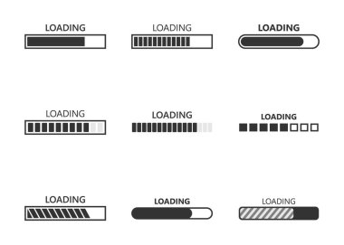 Yükleme çubuğu simgeleri