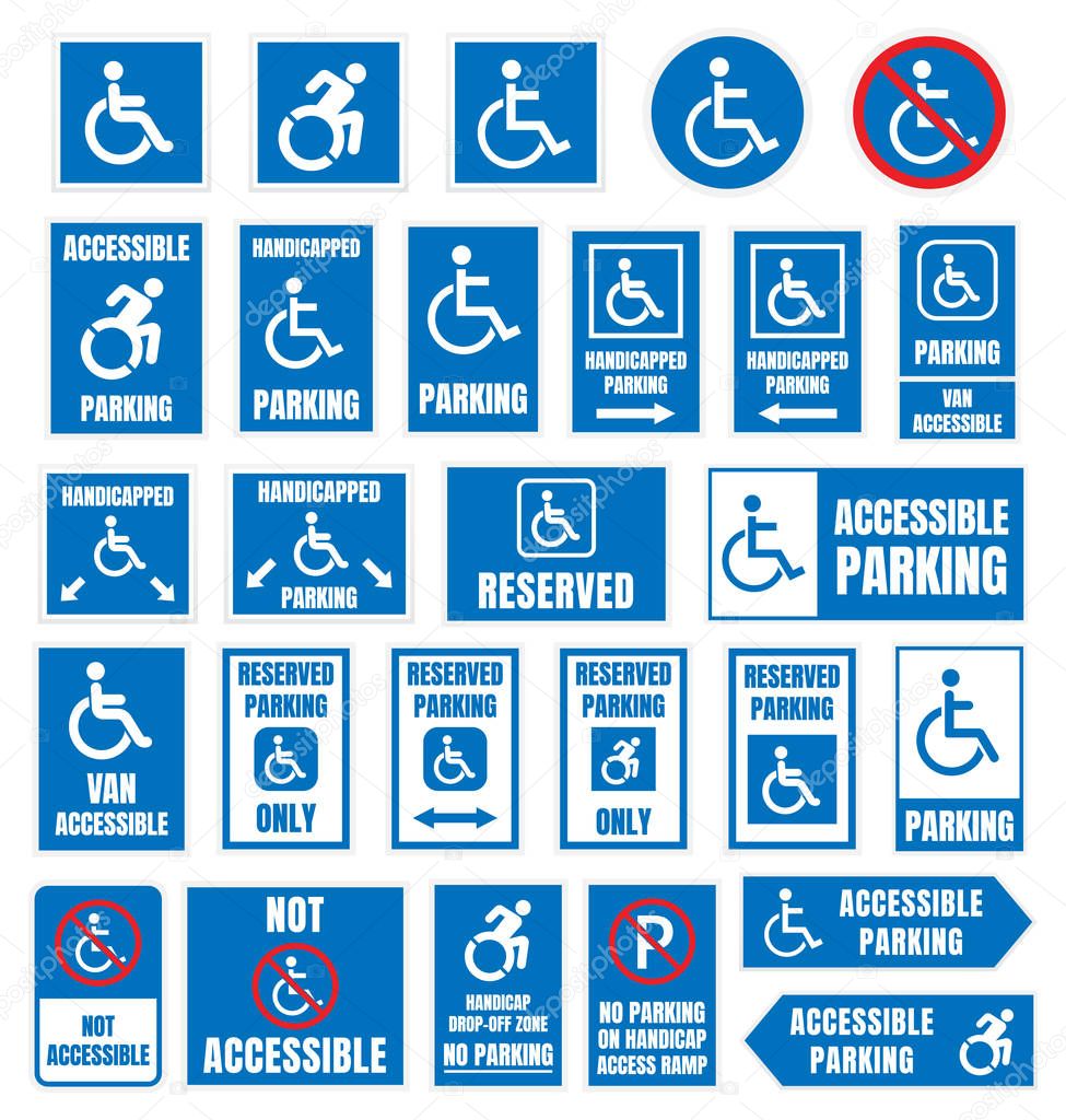 disabled parking sign, accesible parking
