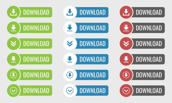 ボタンのベクトルをダウンロードします。 — ストックベクタ