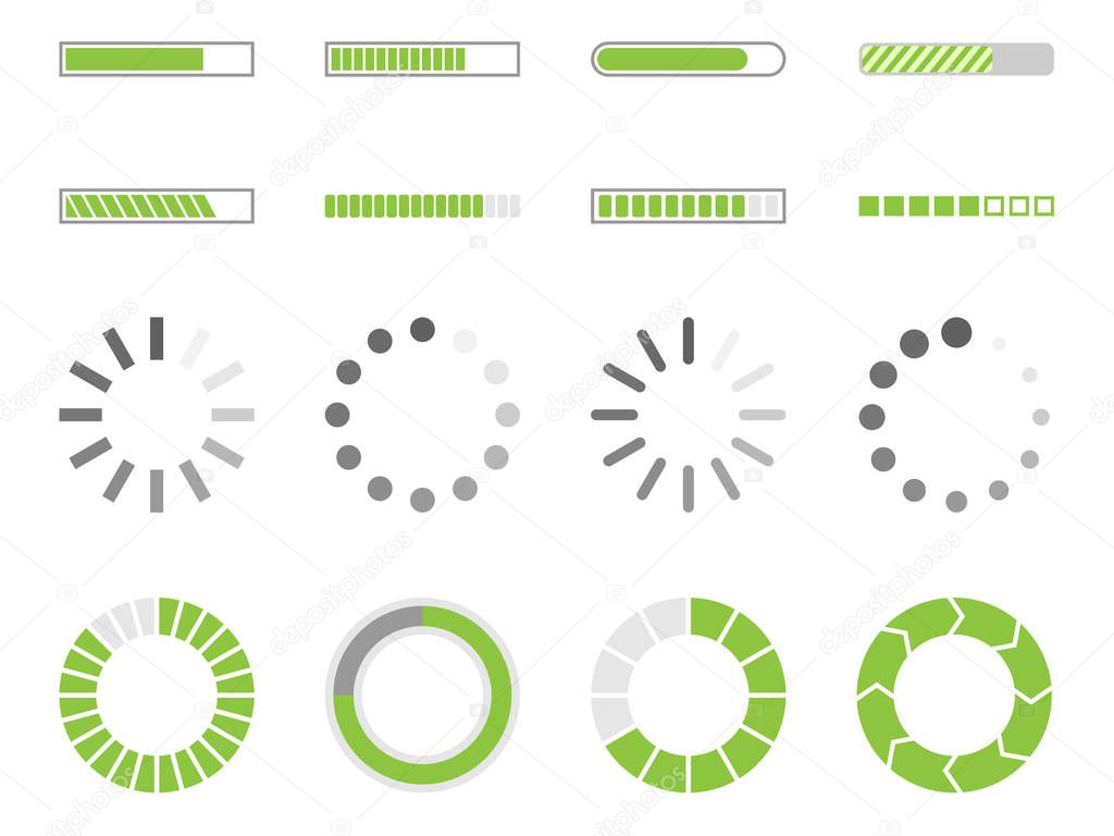 loading icons, load indicator sign