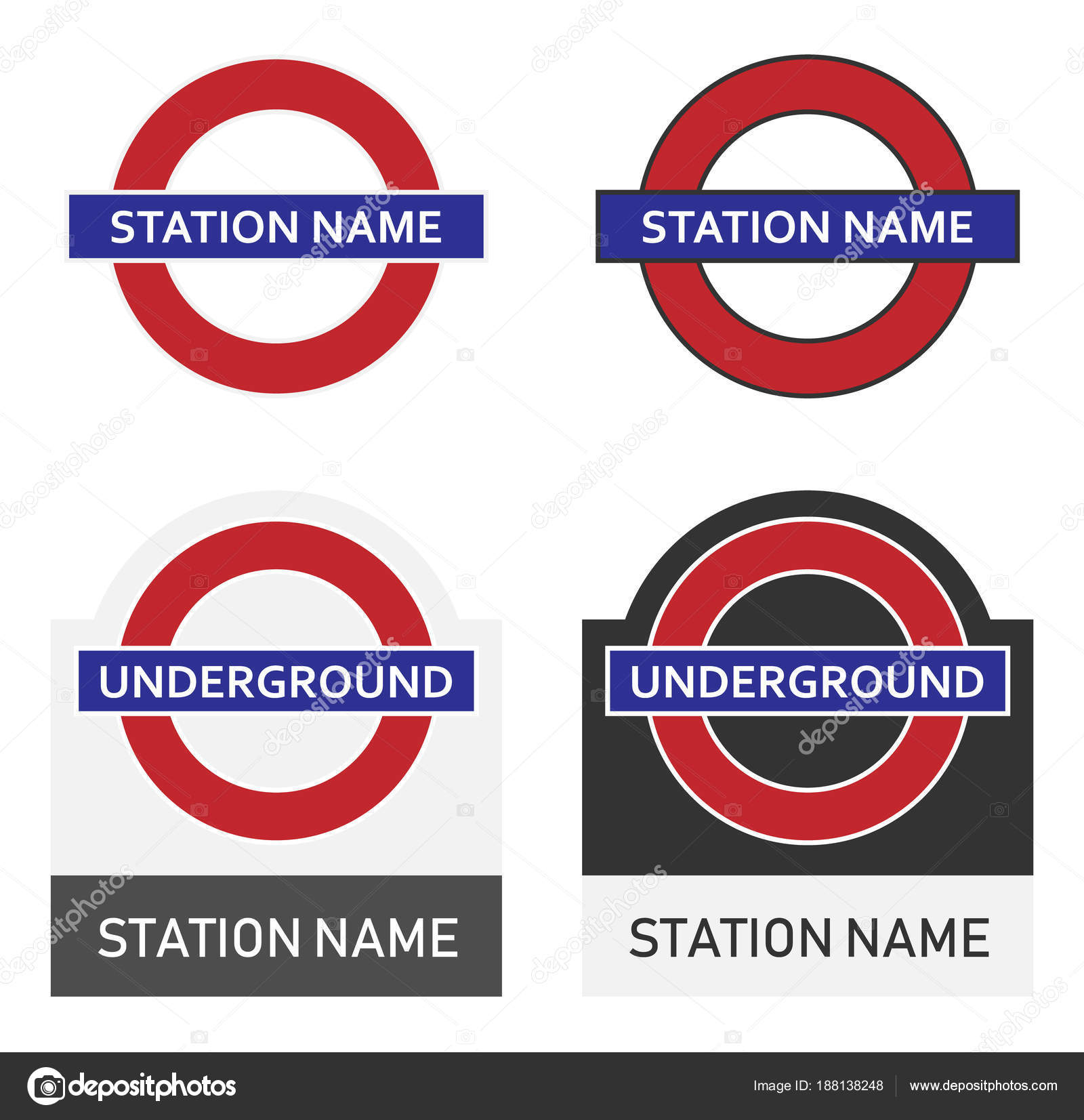 London underground sign Vector Images | DepositPhotos, image size:1600x1653