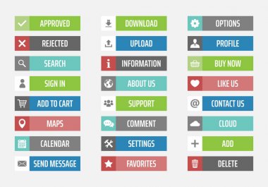 dairede ayarla web düğmeleri