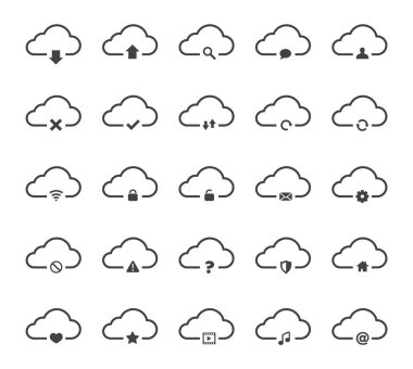 bulut bilgi işlem simgeleri