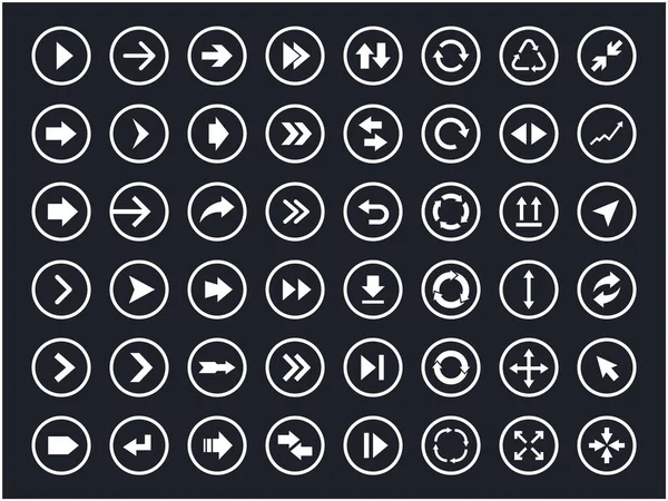 Signos de flecha e iconos — Vector de stock