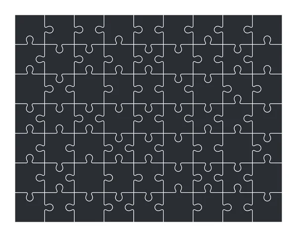 Jigsaw puzzle zestaw części 63 — Wektor stockowy