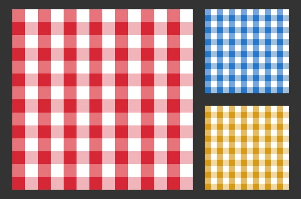 Gecorrigeerd tafelkleed naadloos patroon, tafelkleed textuur ontwerp — Stockvector