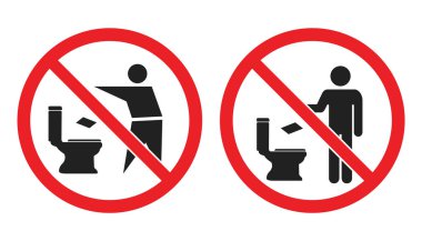 Tuvalet kirliliği yok, tuvalet ikonlarına kağıt havlu atmayın.