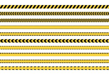 Sarı uyarı şeridi kuruldu, tehlike hattı kuruldu.