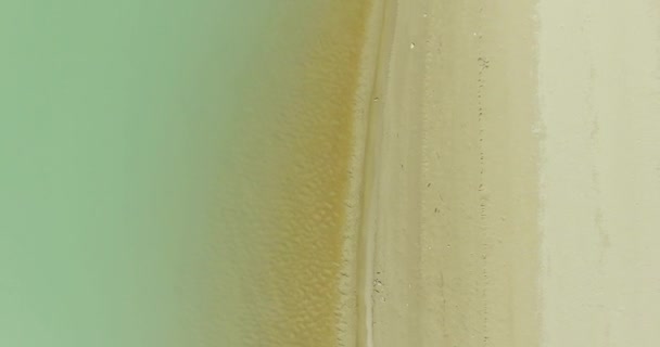 Vue aérienne UHD 4K. Survol d'une rivière de montagne fraîche. Vue verticale et mouvement horizontal 