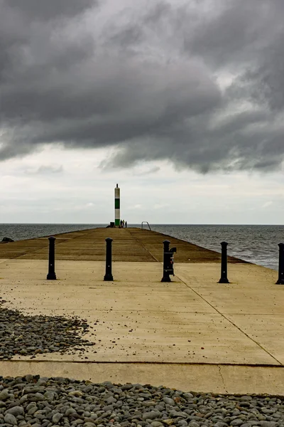 Aberystwyth гавань, Cardigion, Уельс. — стокове фото