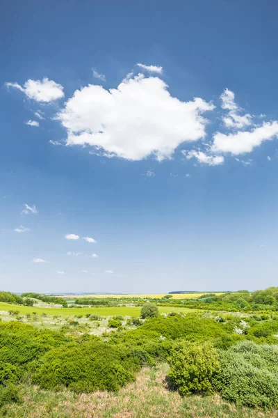 Κοιλάδα με μοναχικό σύννεφο — Φωτογραφία Αρχείου