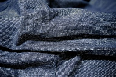 Mavi kot pantolon, mavi kot kumaş.