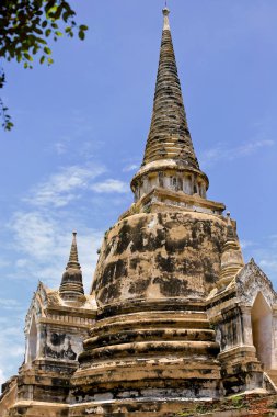 Eski bir pagoda antik tapınak Tayland