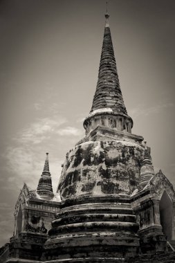 Eski bir pagoda antik tapınak Tayland