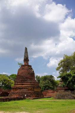 Eski bir pagoda antik tapınak Tayland