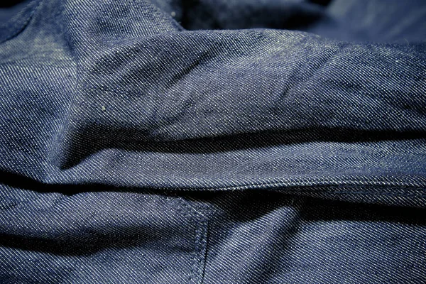 Gros Plan Sur Jeans Bleu Texture Blue Jeans — Photo