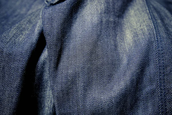 Närbild Blå Jeans Blue Jeans Textur — Stockfoto