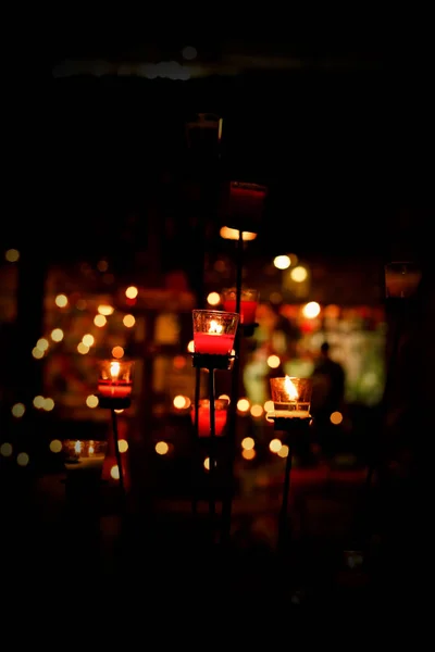 Fond Lumières Abstraites Déconcentrées Lights Bokeh — Photo