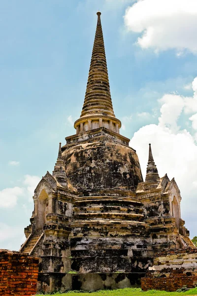 Stará Pagoda Starověkého Chrámu Thajsku — Stock fotografie