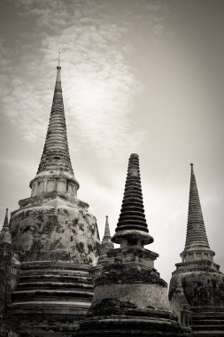 Eski bir pagoda antik tapınak Tayland