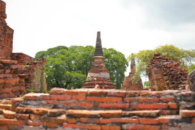 Eski bir pagoda antik tapınak Tayland