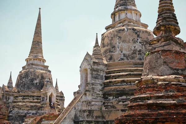 Eski bir pagoda antik tapınak Tayland