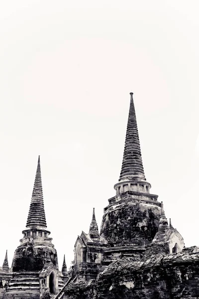 Eski bir pagoda antik tapınak Tayland