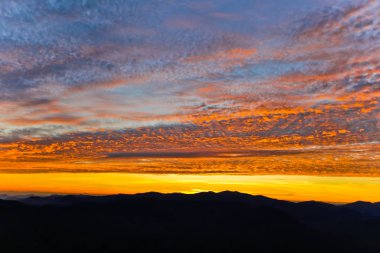 Güzel gökyüzü günbatımı