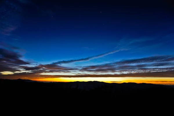 Tramonto Con Bel Cielo — Foto Stock