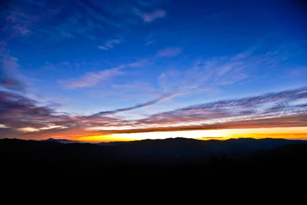 Solnedgång Med Vacker Himmel — Stockfoto