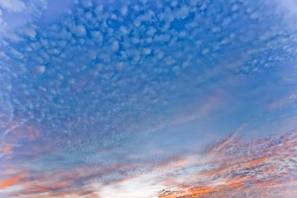 Solnedgång Stranden Med Vacker Himmel — Stockfoto