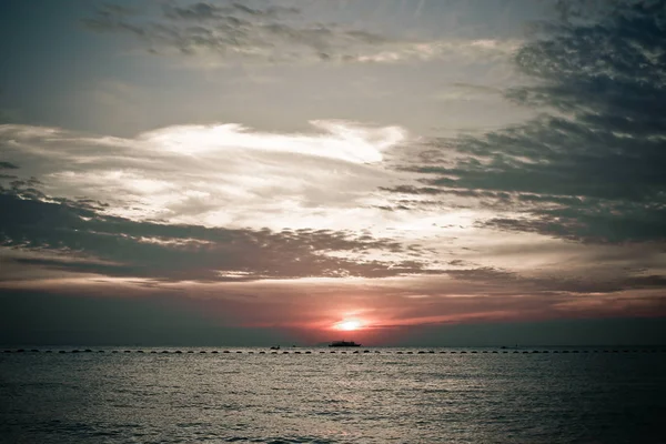 Zachód Słońca Piękne Niebo — Zdjęcie stockowe