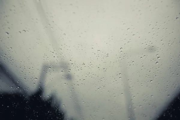 Regentropfen Auf Fenster — Stockfoto