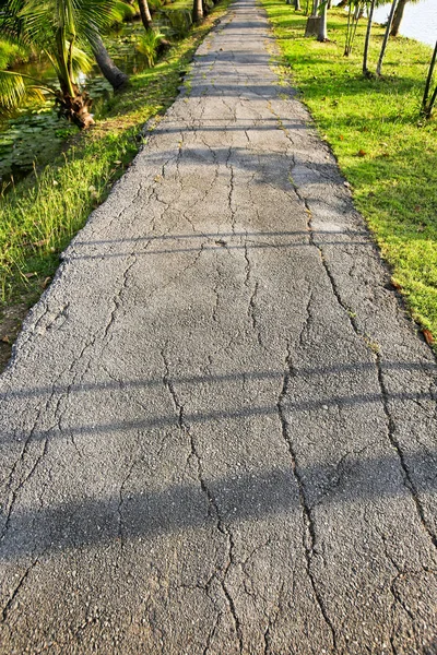 Stone Pathway Field Grunge Retro Style — Stock Photo, Image