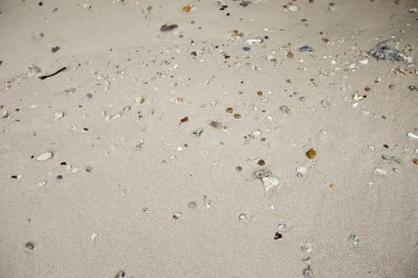 Deniz plaj kum doku ve arka plan için yakın çekim