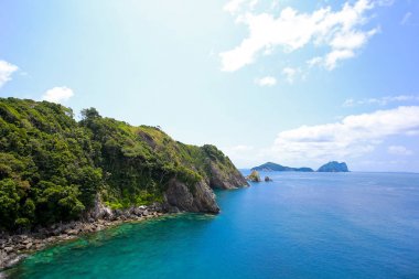 Bir bakış köpekbalığı yüzgeci Bay, Lord Cennet Adası, Lord Loughborough Adası, Myanmar