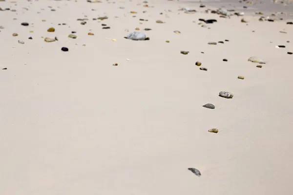 Close Van Zee Strand Zand Voor Textuur Achtergrond — Stockfoto