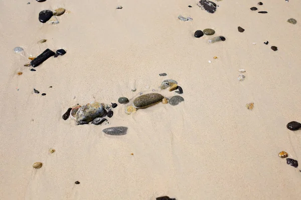 Close Van Zee Strand Zand Voor Textuur Achtergrond — Stockfoto