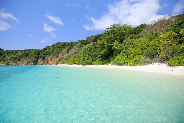 Κύριος Loughbolough Lsland Λευκή Αμμουδιά Στη Θάλασσα Dragon Island Μιανμάρ — Φωτογραφία Αρχείου