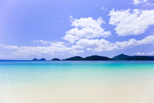 Lord Loughbolough Lsland Avec Plage Sable Blanc Île Sea Dragon — Photo