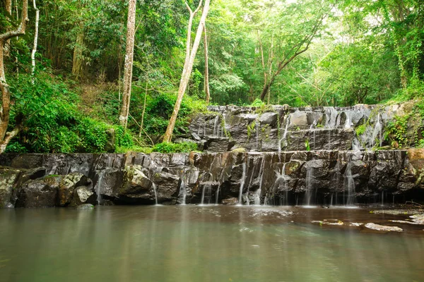 Cascada Ton Sai Sai Cascadas Que Tienen Agua Todo Año — Foto de Stock